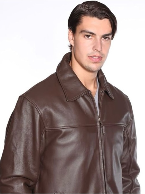 St. John's Bay Other - St. John's Bay Men's Dark Brown Lined Leather Jacket